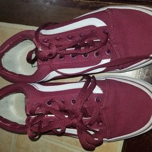 Burgundy Vans